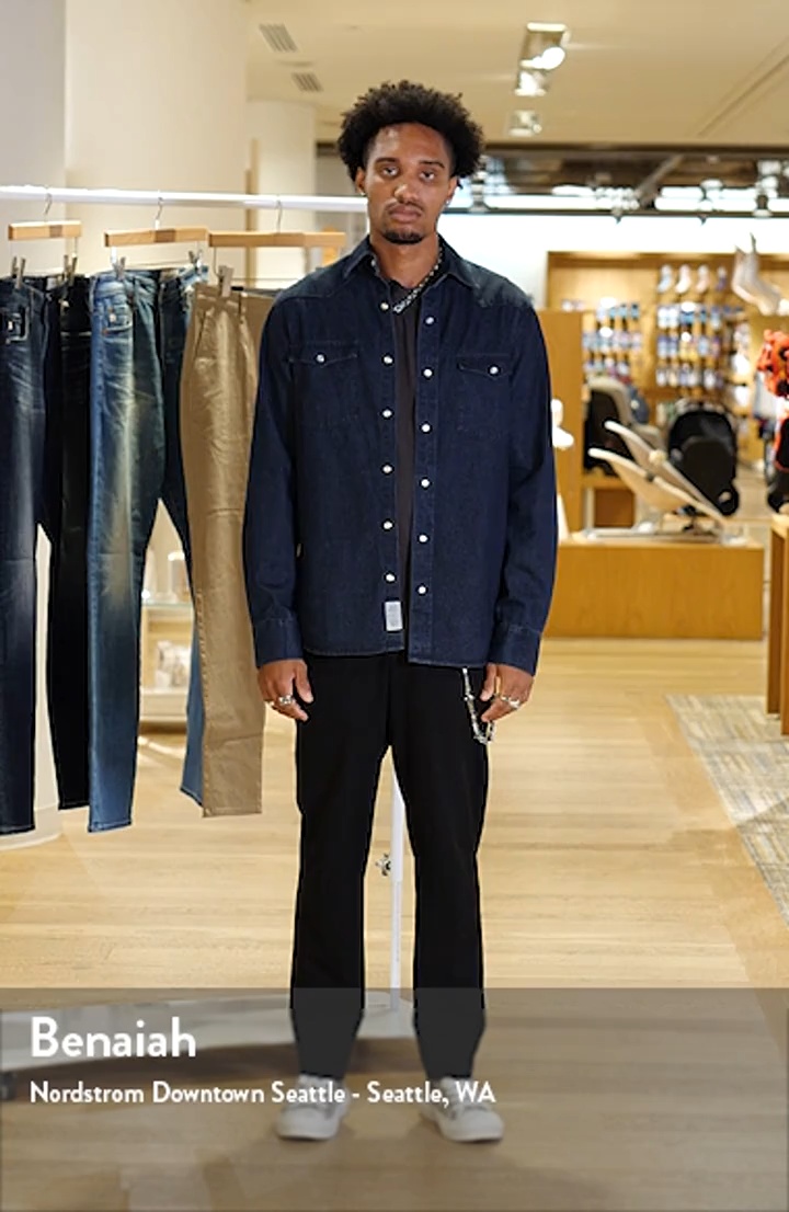 Schott NYC Cotton Denim Western Shirt | Nordstrom