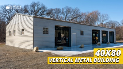 Video thumbnail for 40x80 - Vertical Metal Building