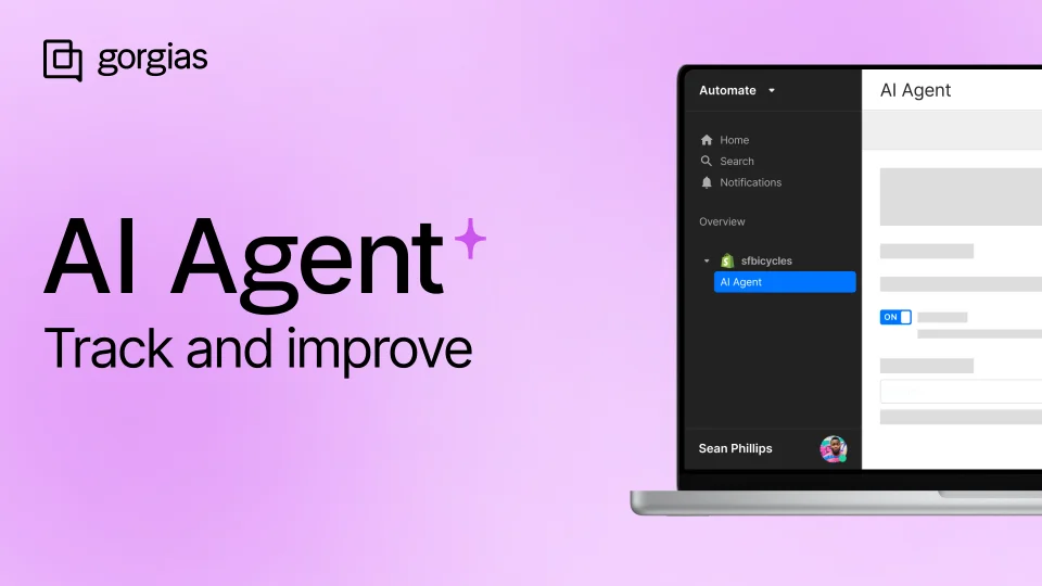 A short video about using Gorgias's AI Agent, specifically about how to observe and coach AI Agent to improve its responses to customers 