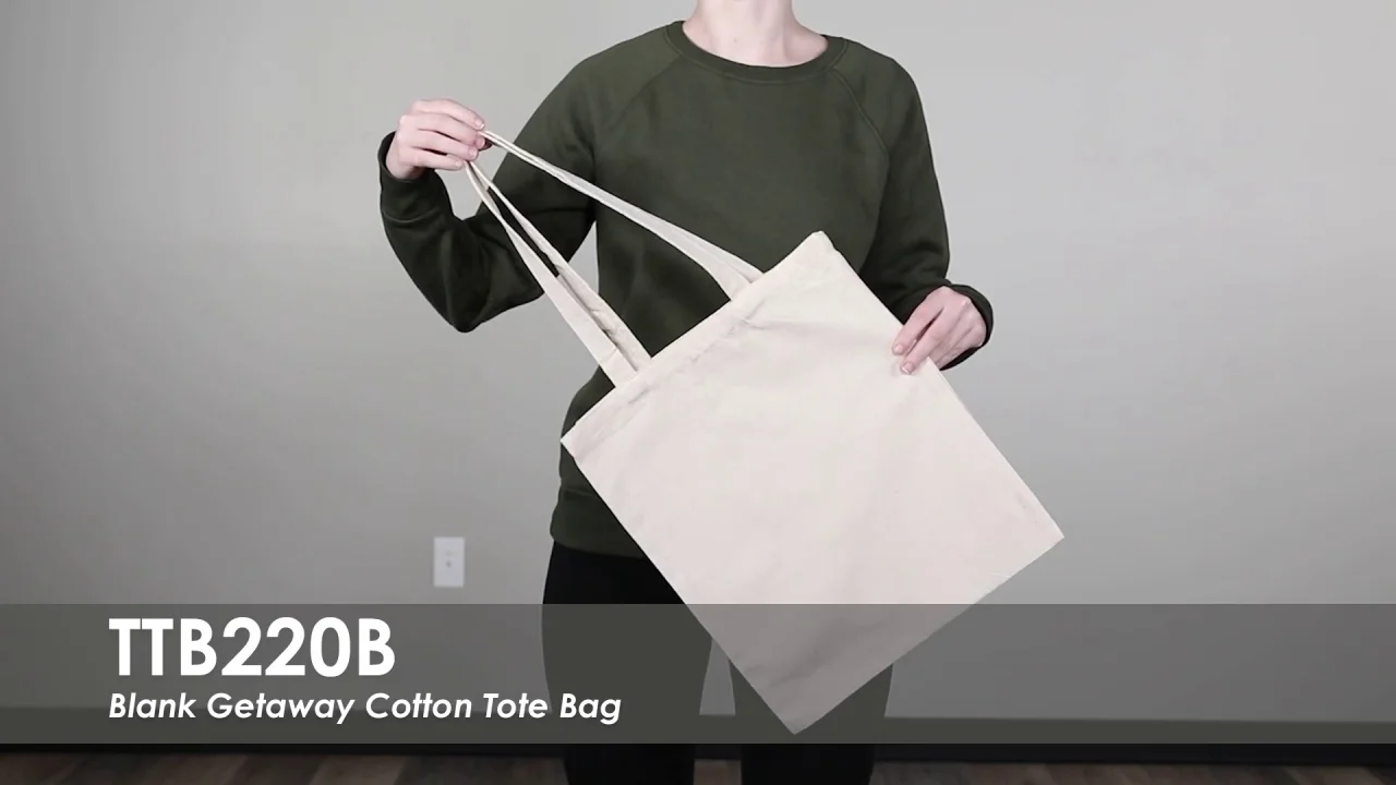 Wholesale Getaway Cotton Tote Bag | Tote Bags | Order Blank - Qty: 12