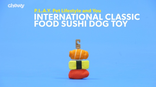 P.L.A.Y. Pet Lifestyle and You International Classic Food Sushi Dog Toy