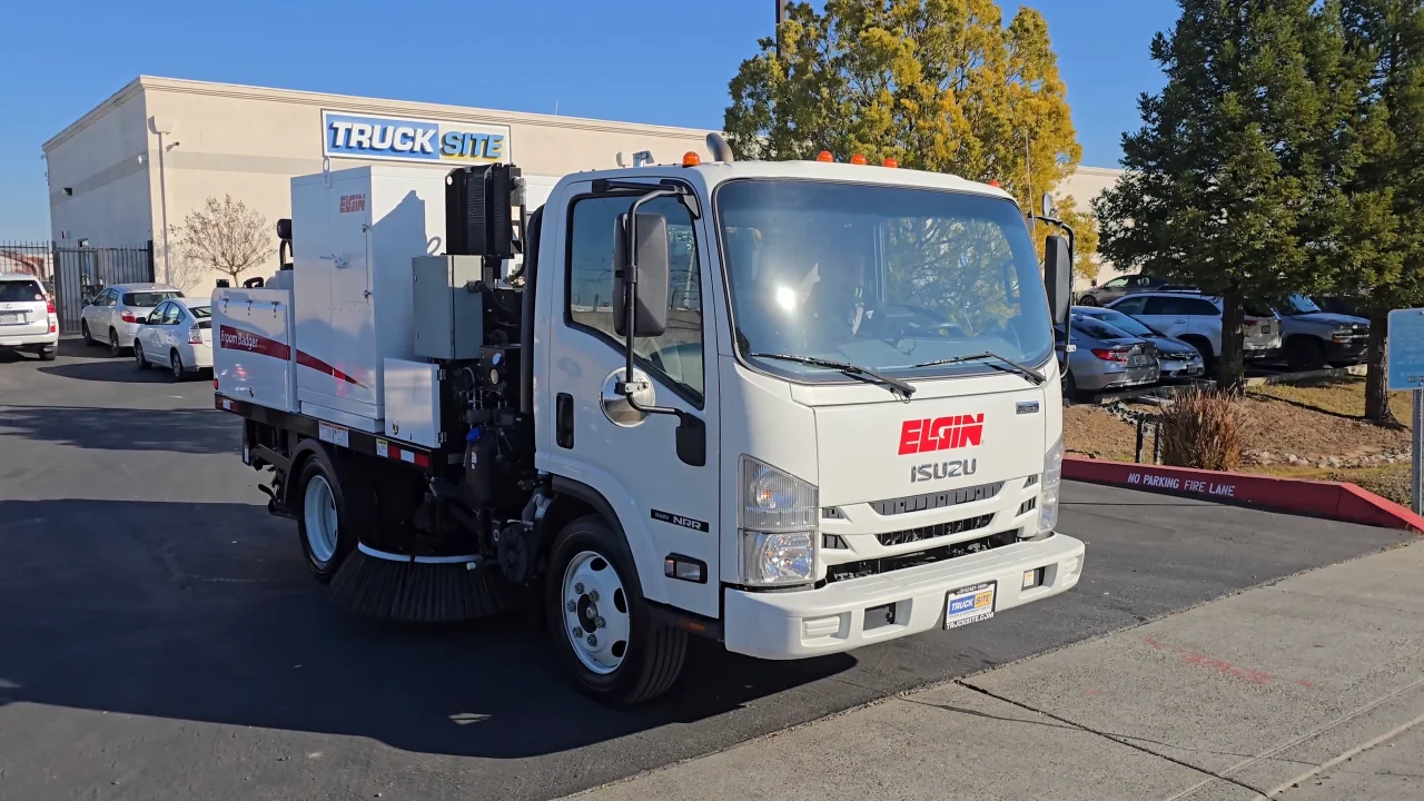 2022 Isuzu NQR Elgin Broom Badger Mechanical Street Sweeper