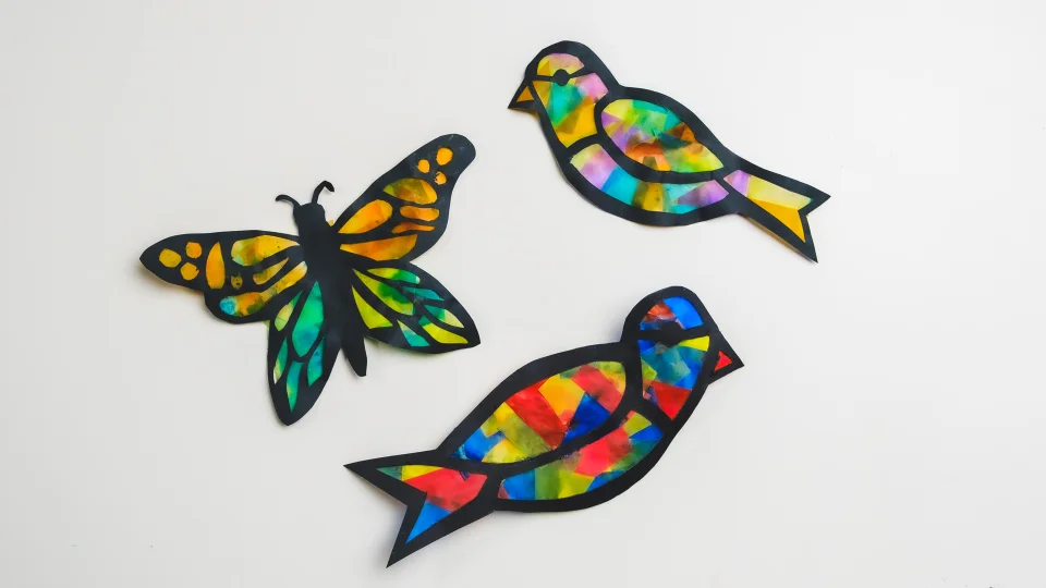Stained Glass' Birds & Animals | Paper Craft Activity - ZartArt Stained Glass' Birds & Animals | Paper Craft Activity - ZartArt