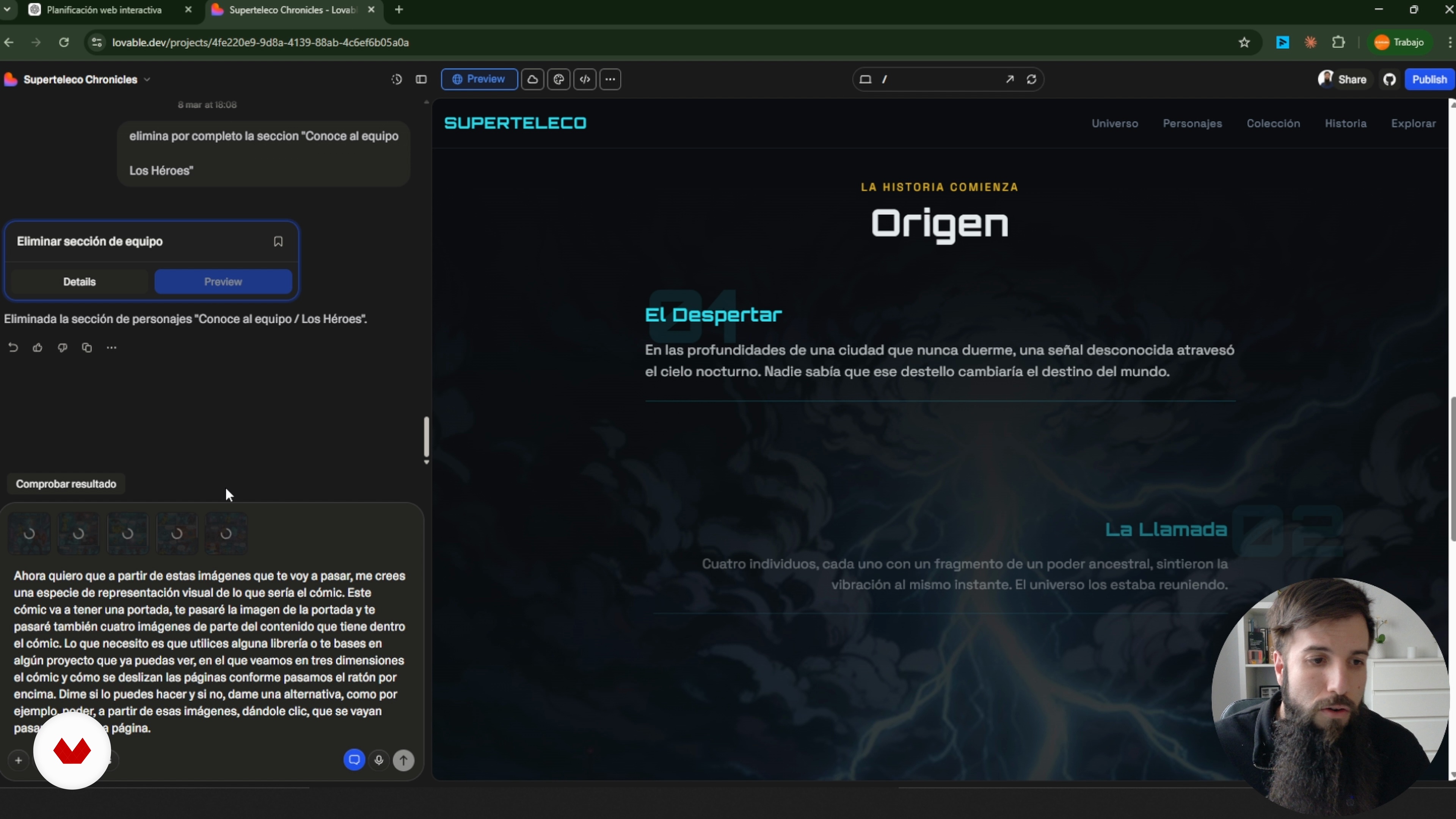Integrar componentes interactivos complejos con IA