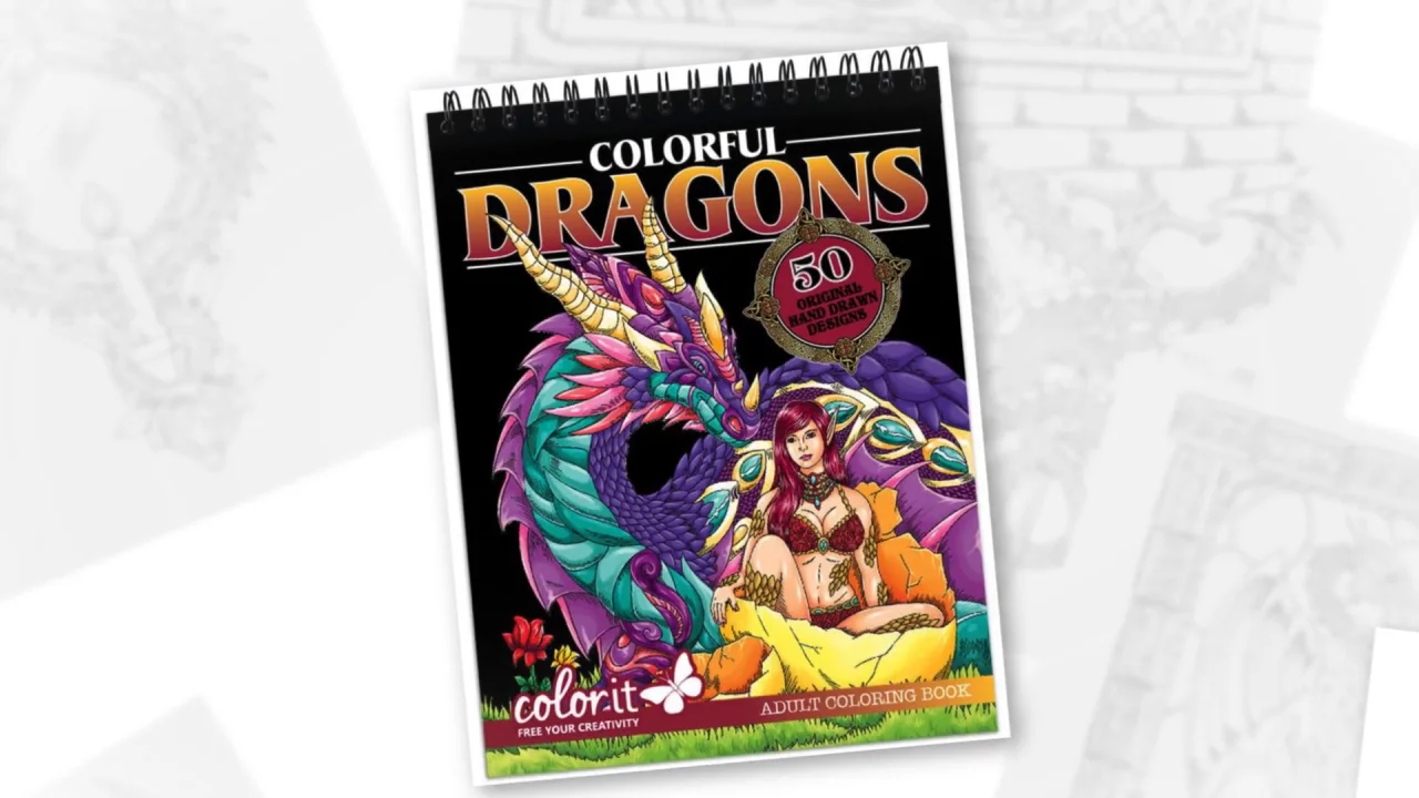 ColorIt 50 Single-Sided Designs Fashion Through The Ages Adult Coloring Book  for sale online