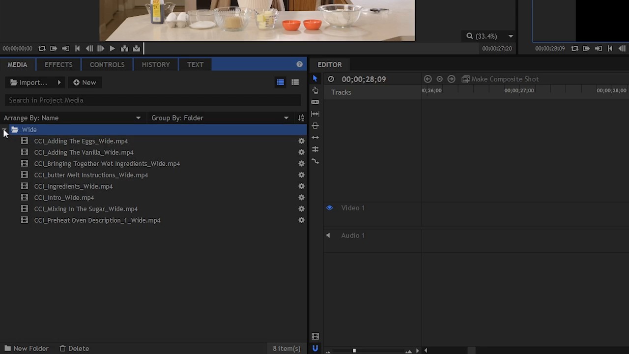 Introduction to Video Editing Import and Organize