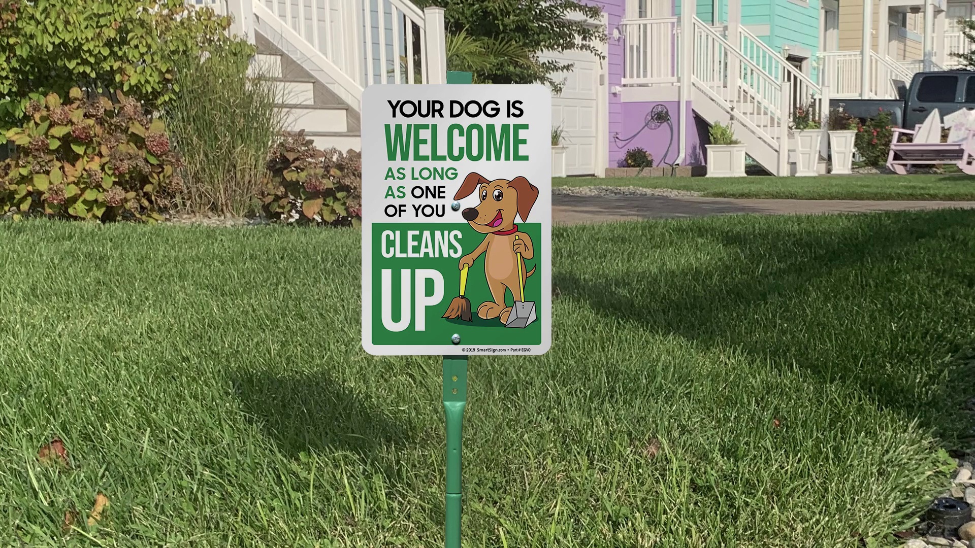 Your Dog is Welcome Lawn Puppy Sign