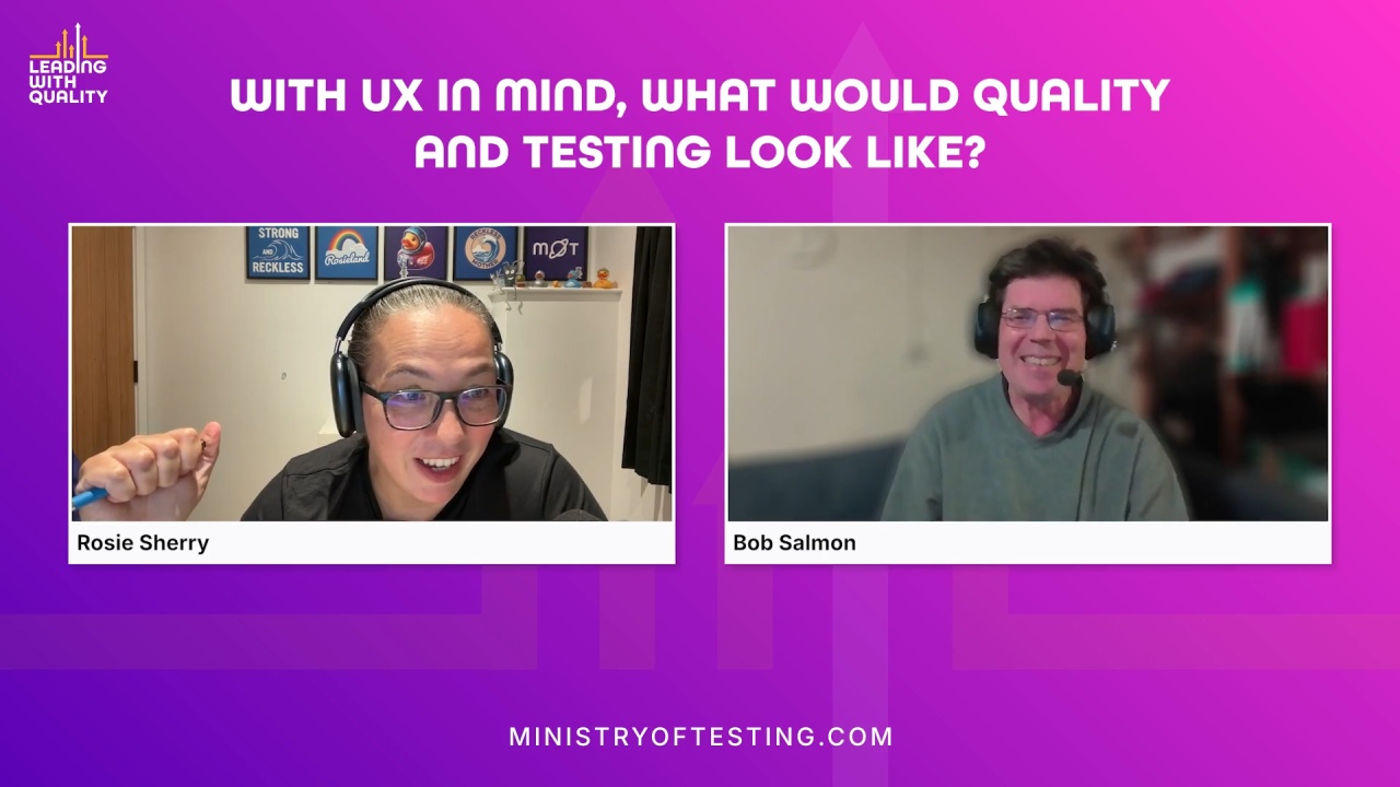 Bob Salmon: A developer walks into the quality bar image