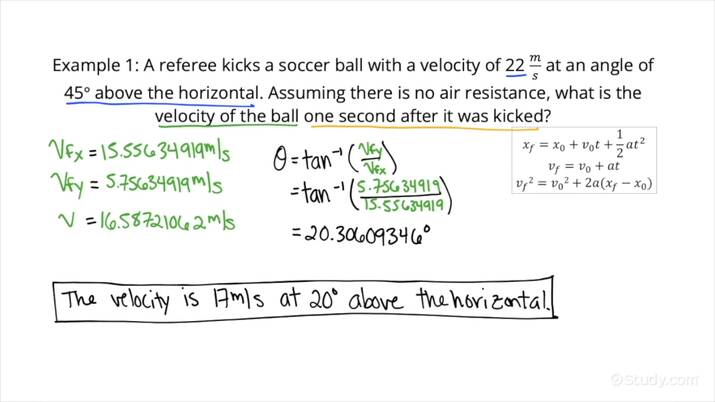 how-to-solve-for-final-velocity-of-a-projectile-launched-at-an-angle-in