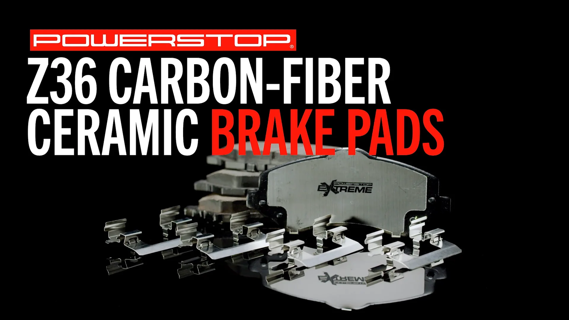 Power Stop Z36-477、Z36 トラック&牽引カーボンファイバーセラミックフロントブレーキパッド