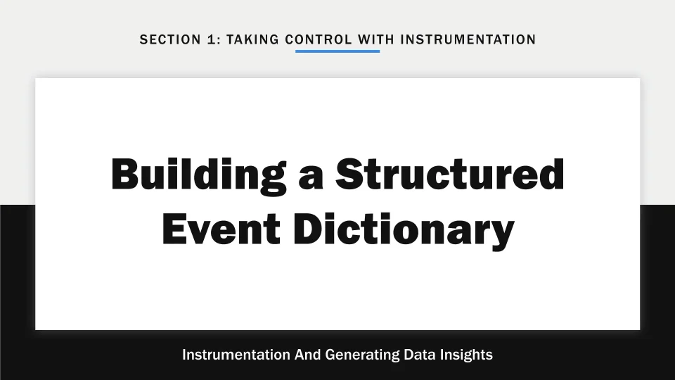 Instrument, Investigate, and Influence with Data - Building a ...