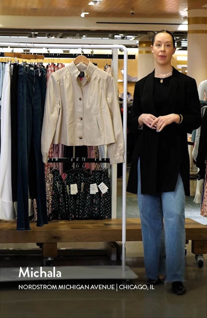 Vince Camuto Cropped Water Resistant Jacket | Nordstrom