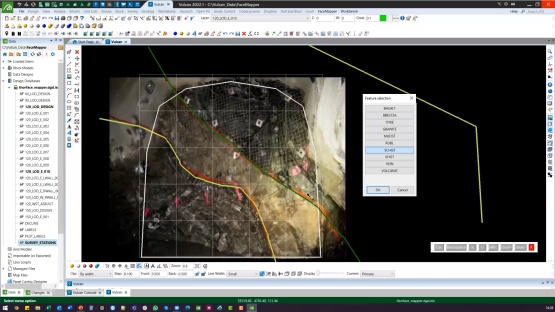Vulcan underground digital mapping