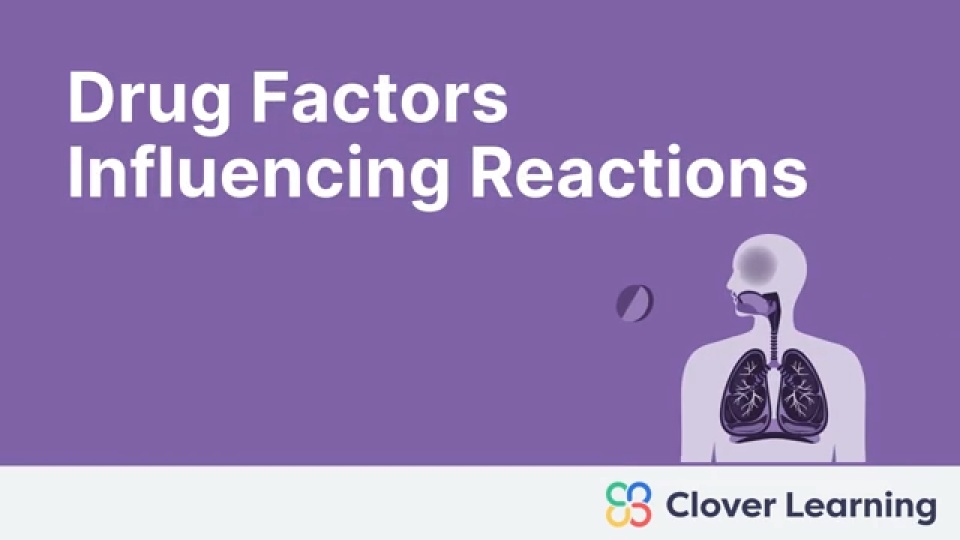 Drug Factors Influencing Reactions | Video Lesson | Clover Learning