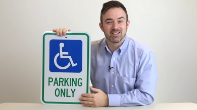 Reserved Parking Only Handicapped Sign