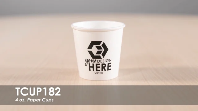 Custom 4 oz Paper Cups  Personalize Your Espresso - Your Brand Cafe