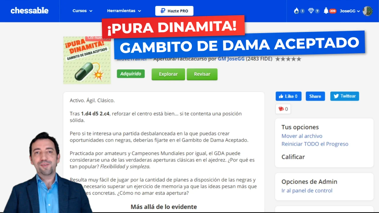 A examen, Gambito de dama - Levante-EMV