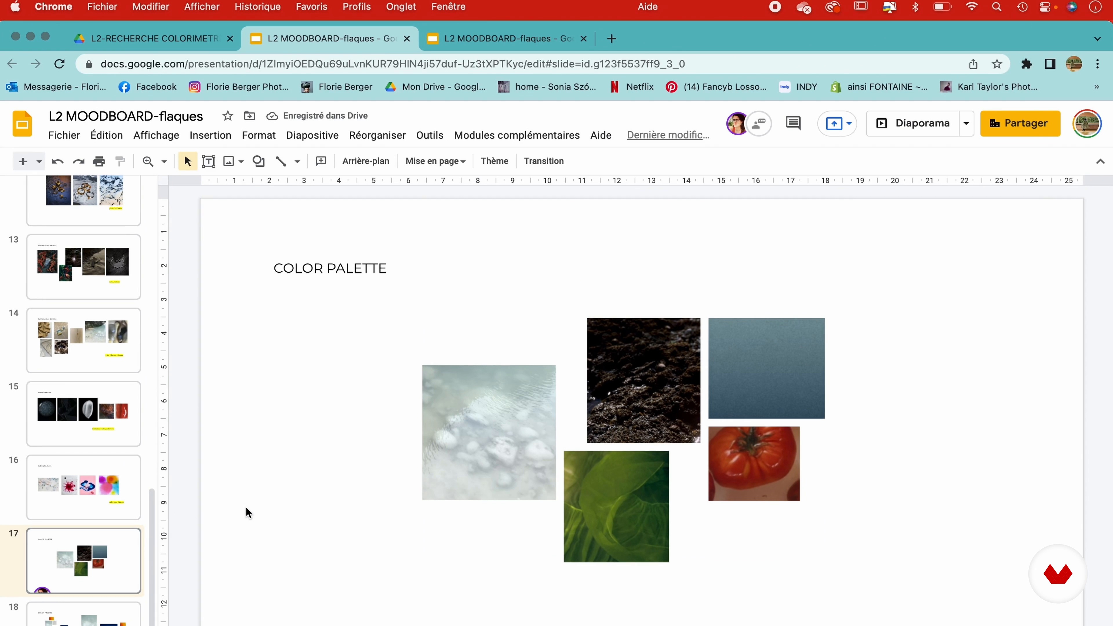 Colorimetrie en definitie van een kleurenpalet