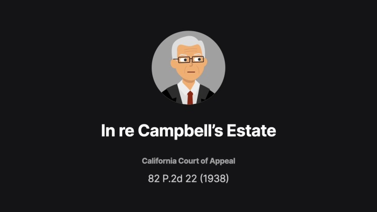 In re Campbell's Estate