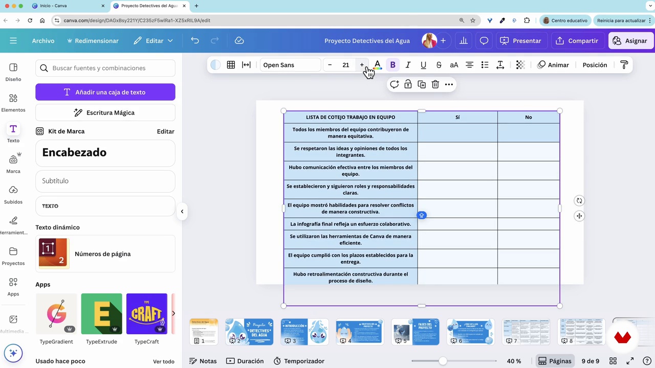 Rubrieken en checklists opstellen
