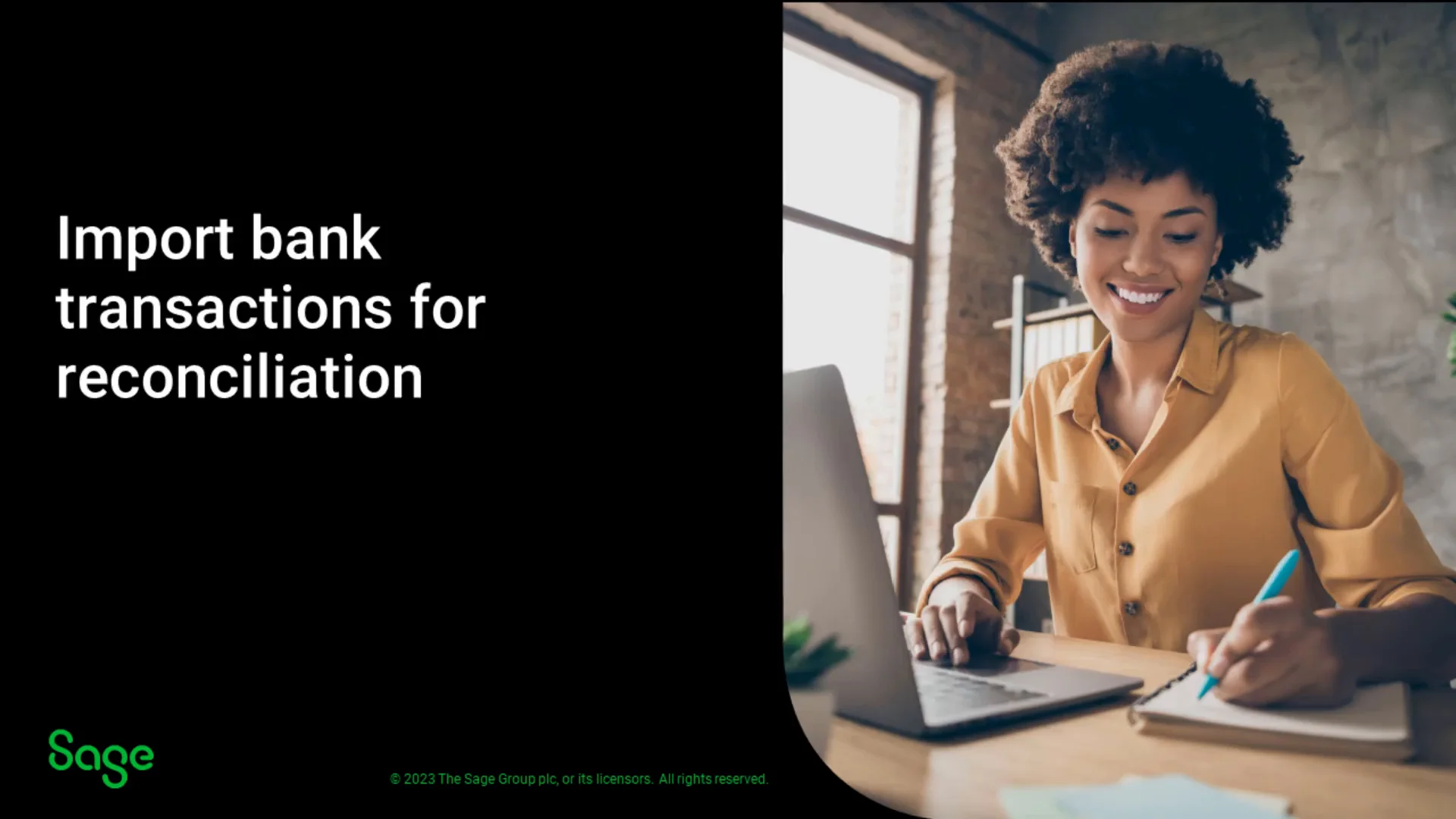 Video shows how to import bank transactions for reconciliation