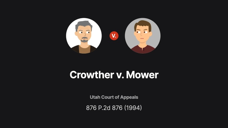 Crowther v. Mower