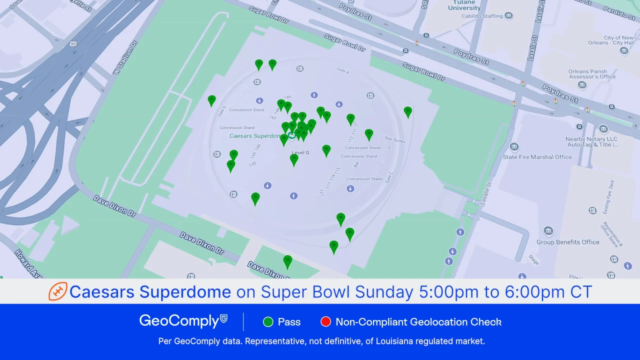 Super Bowl LIX drives new milestones for regulated sports betting -  GeoComply