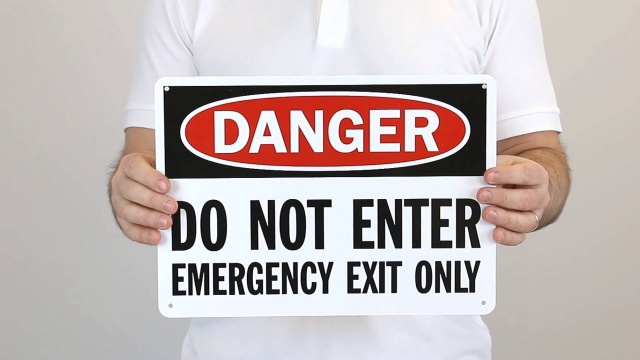 Do Not Enter Safety Signs