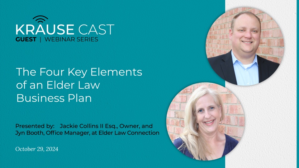 The Four Key Elements of an Elder Law Business Plan