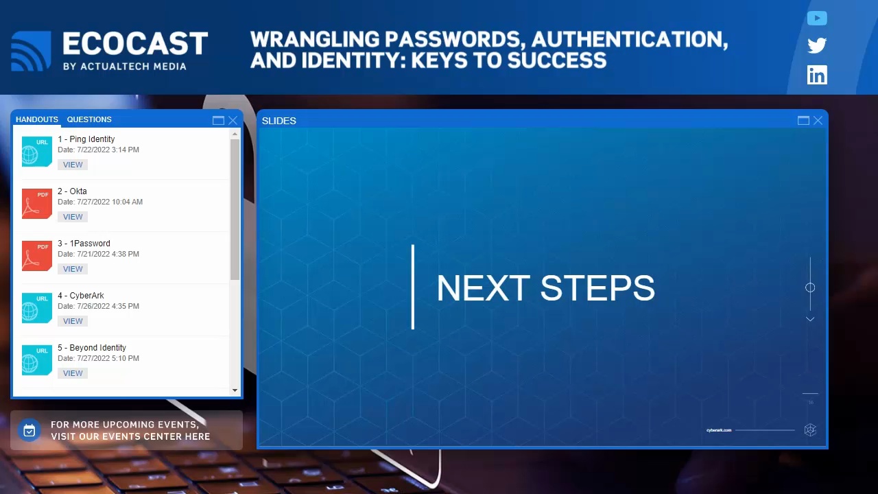 Wrangling Passwords, Authentication and Identity Keys to Success