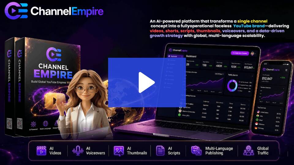 ChannelEmpire Review Demo Video