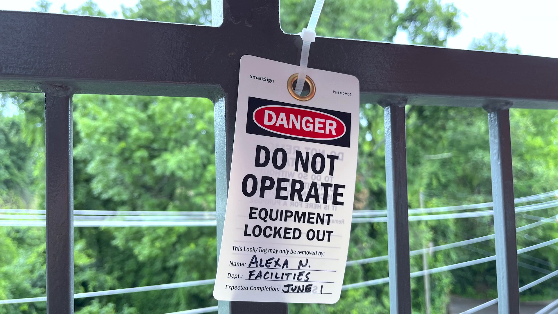 Do Not Operate Equipment Locked Out Tag TG-1021 Heavy Duty Vinyl