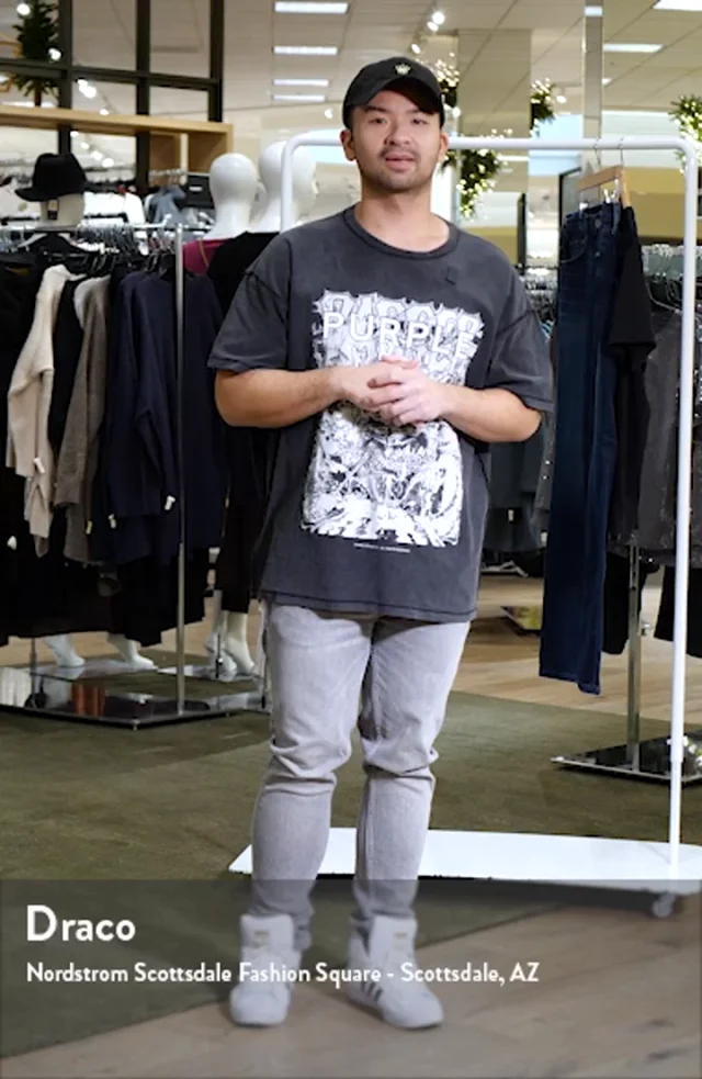 テクスチャードインサイドアウトコットンTシャツ/PURPLE BRAND Purple Brand - テクスチャード・インサイド・アウトTシャツ を