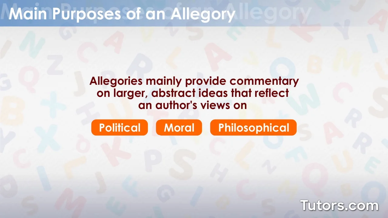 examples of allegory in literature