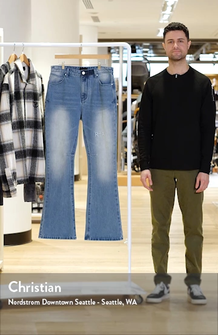RtA Mael Slim Flare Jeans | Nordstrom