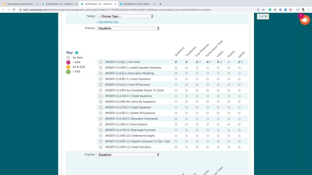 Screenshot from Personalized Learning Mode video