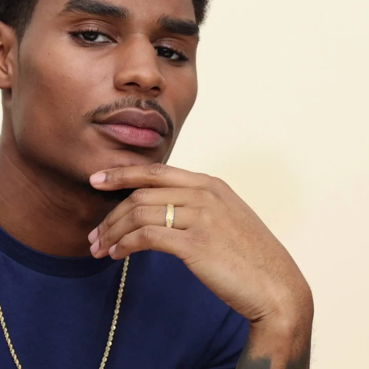 希少 アメリカ USA ヴィンテージ ダブルバンドリング 14K 希少 アメリカ USA ヴィンテージ ダブルバンドリング 14K 【公式通販】