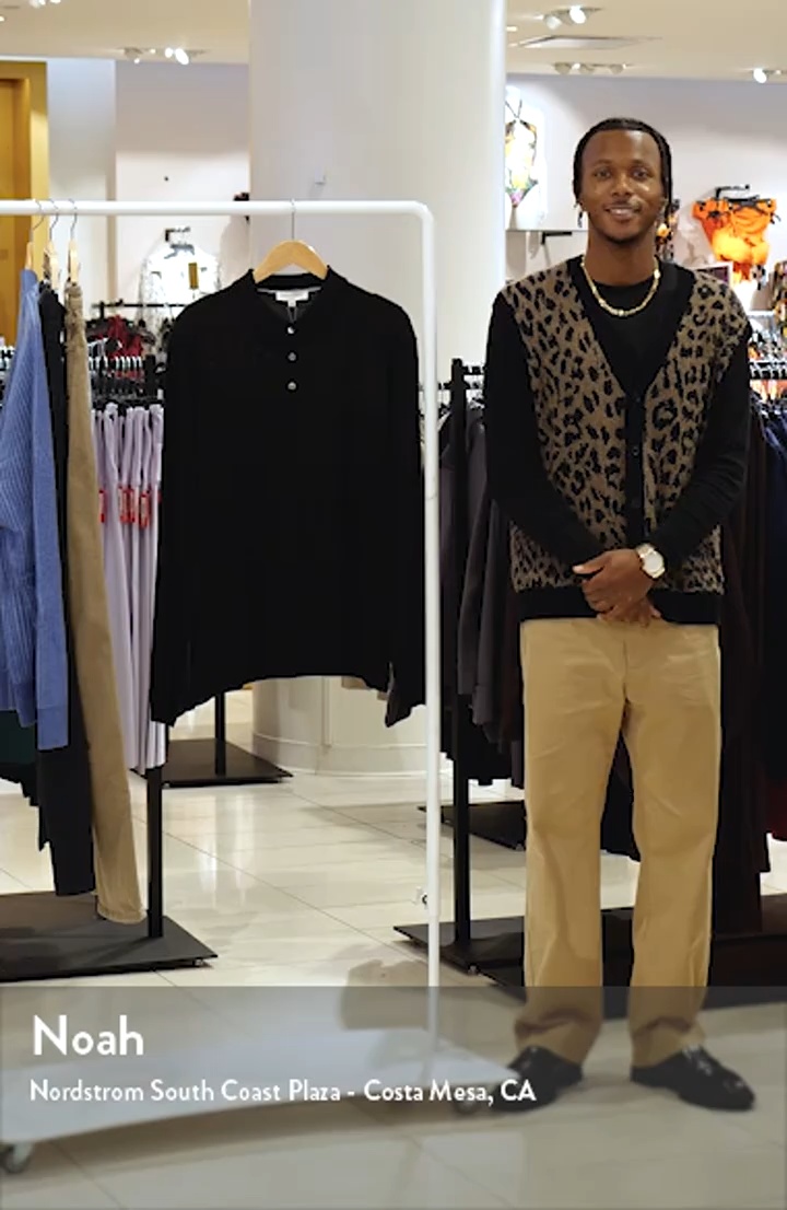 Jack Victor Long Sleeve Wool & Silk Polo Sweater | Nordstrom