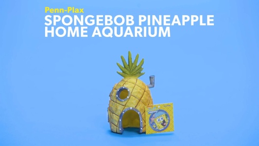 PENN-PLAX SpongeBob Pineapple Home Aquarium Ornament, 6.5-in 