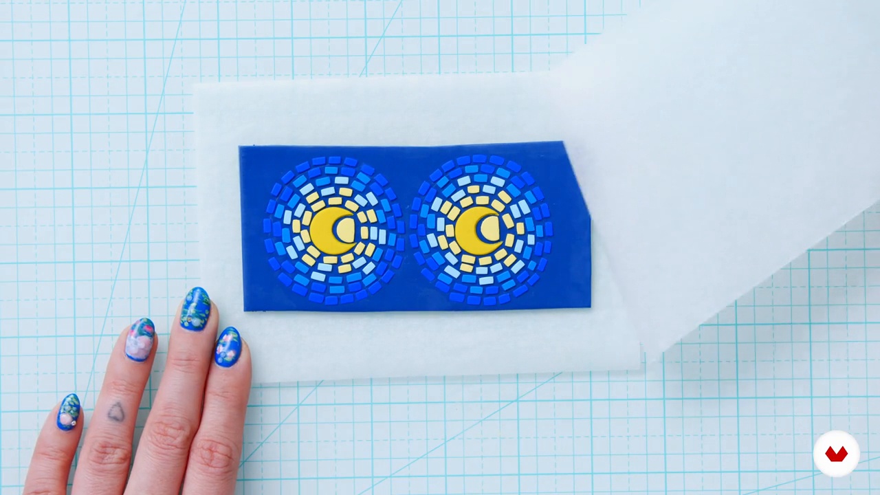 Sculpting the Earrings: Base Shape and Mosaic Layer 2