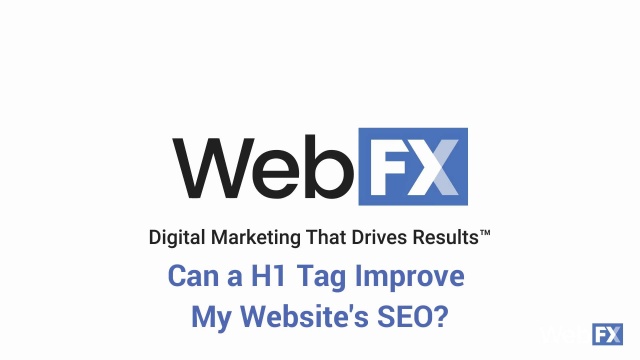 can a h1 tag