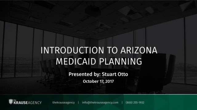 Introduction to Arizona Medicaid Planning