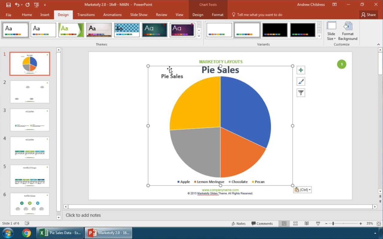 change linked data in powerpoint for mac