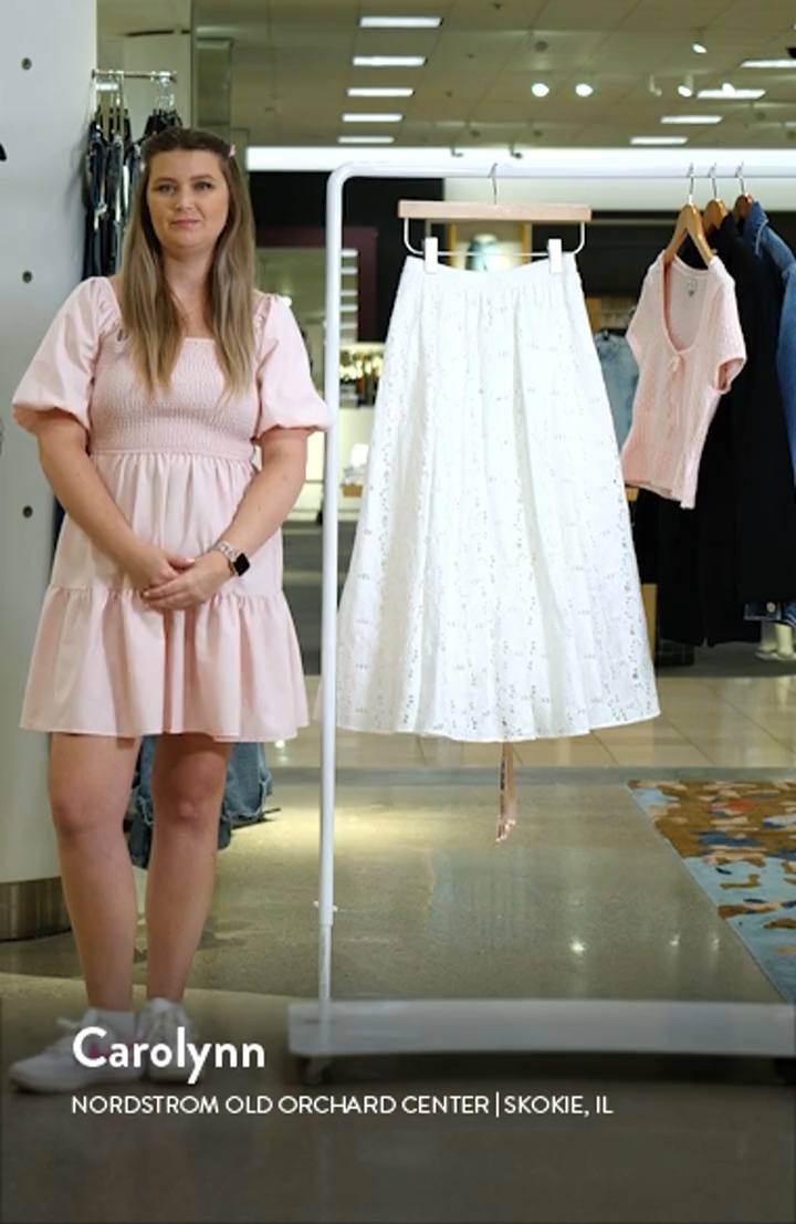 Francine Cotton Eyelet Skirt