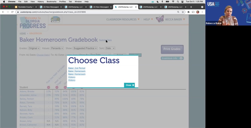 Screenshot from Progress Monitoring Rockdale County Public Schools Session 4 video