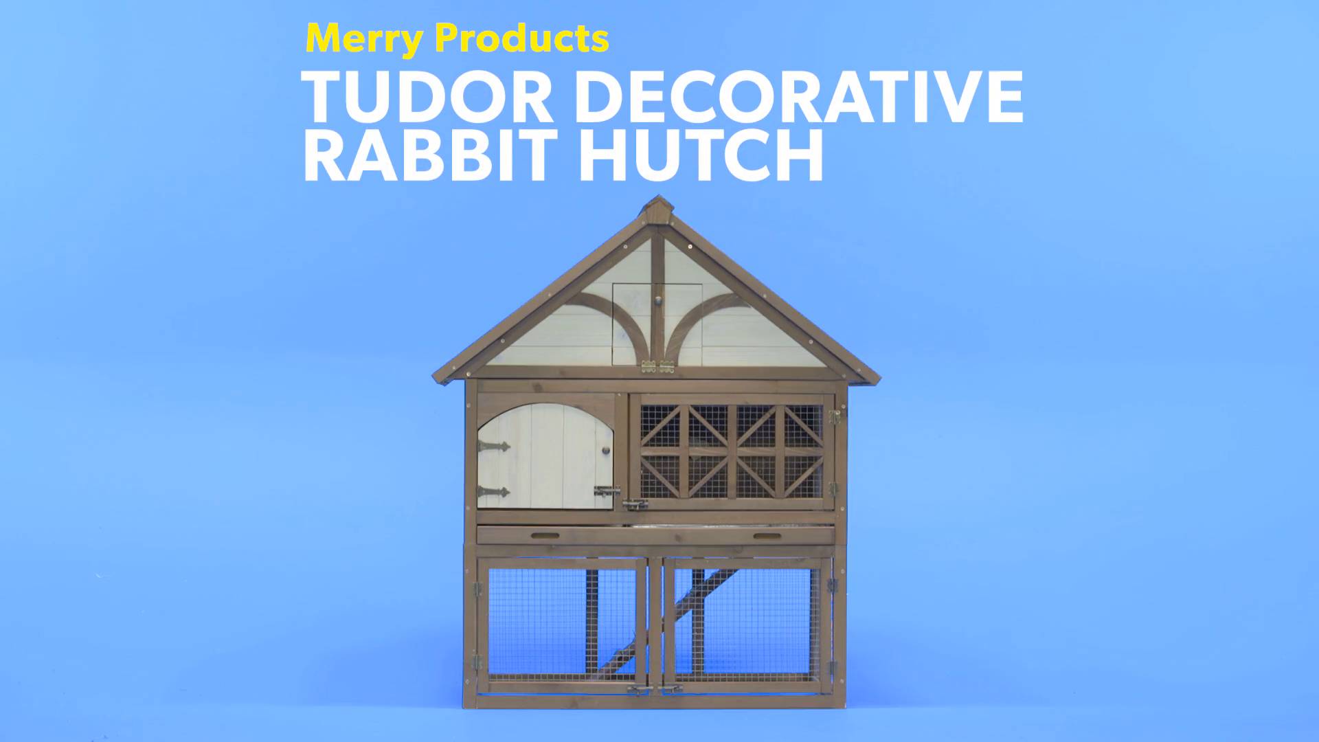 merry products tudor decorative rabbit hutch