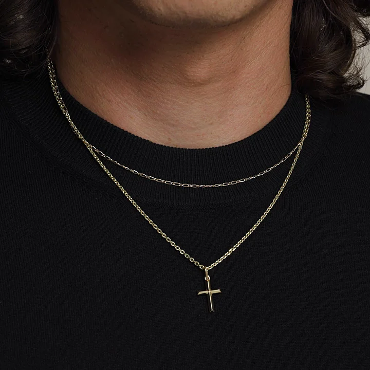 14K Yellow Gold 18 in. Figaro Chain Necklace