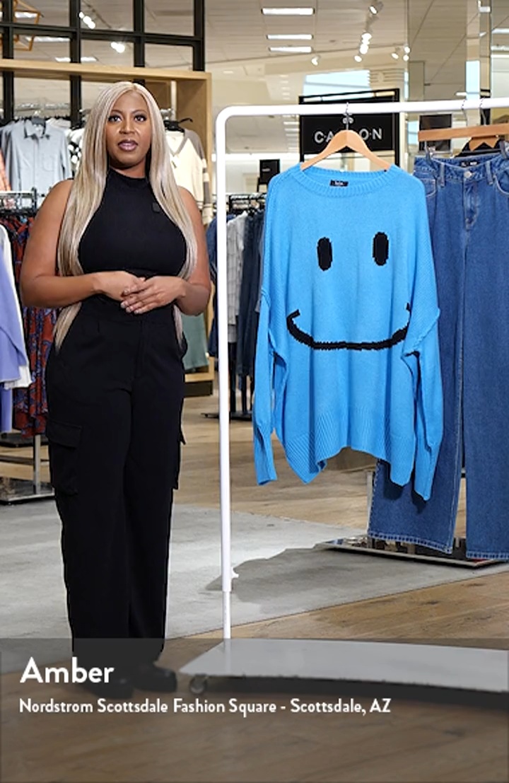 Dressed in Lala Serotonin Smile Oversize Sweater | Nordstrom