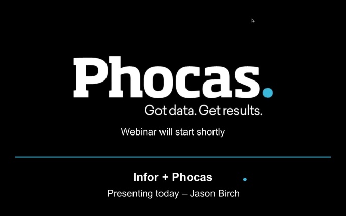 Phocas for Infor webinar