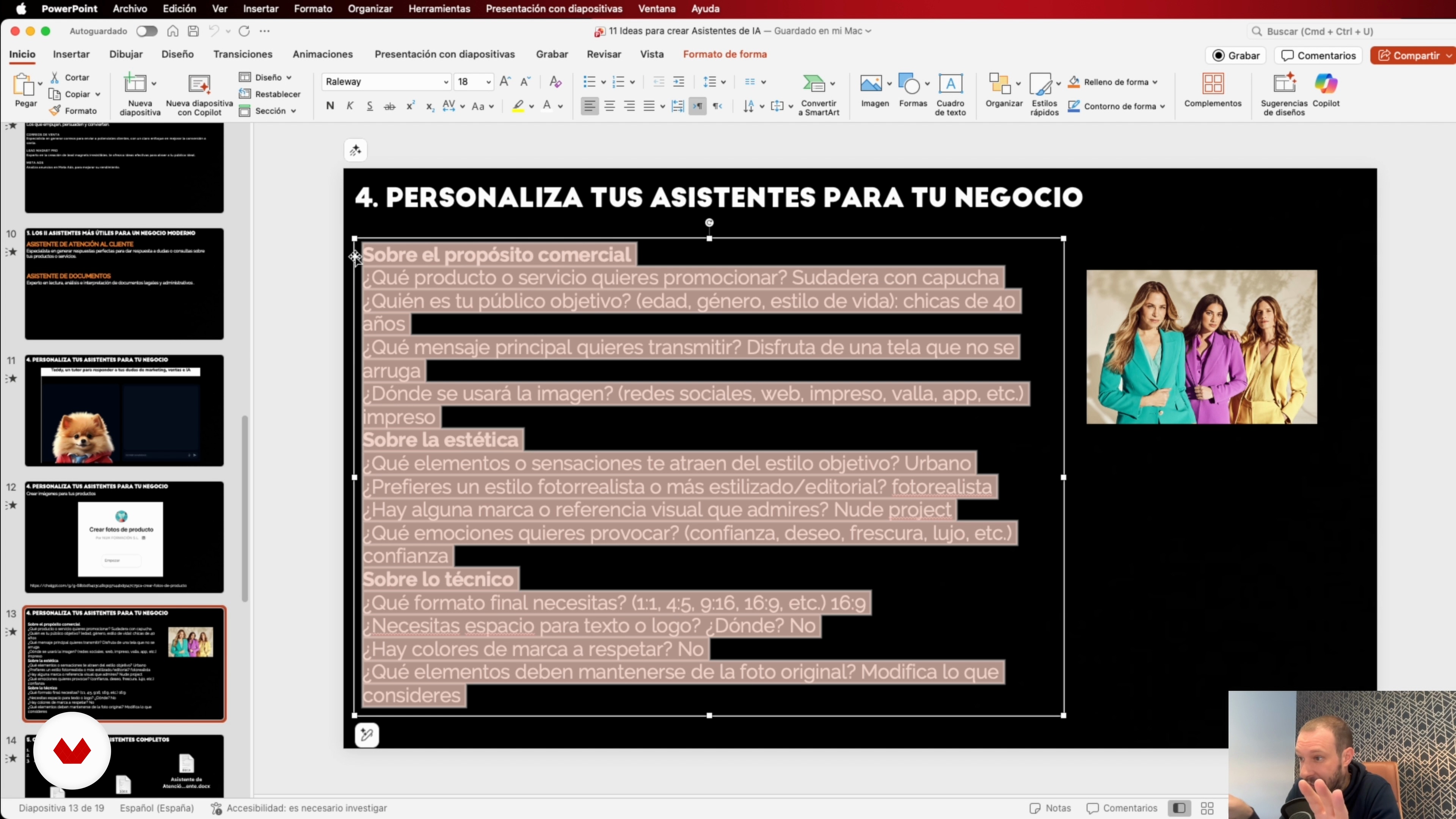 Asistentes de IA personalizados y generador de fotos de producto